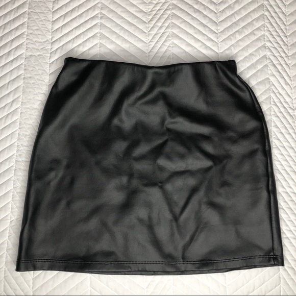 Dresses & Skirts - Leather mini skirt